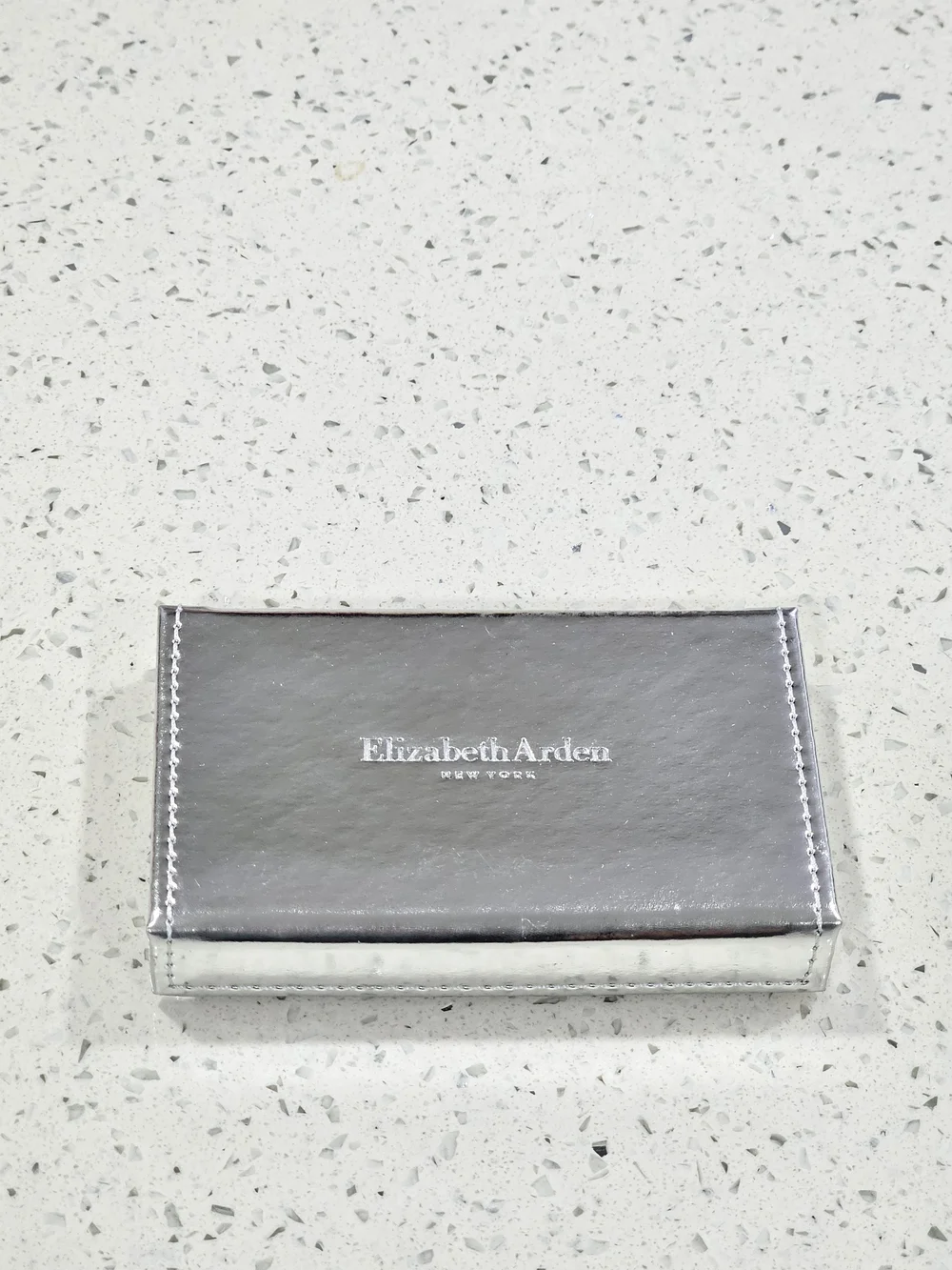 Elizabeth Arden Metallic Silver Compact Eyeshadow Case Never Used